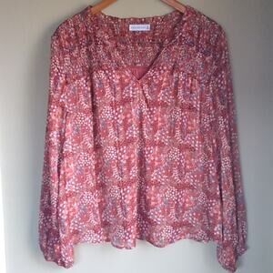 Retrology Floral fall Boho Long sleeve Size L Top